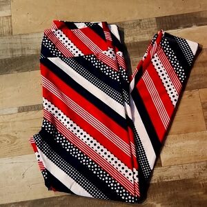 LuLaRoe Leggings, T/C. Patriotic design